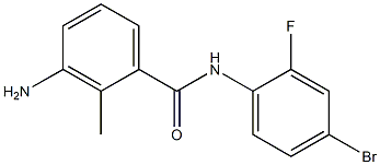 3-amino-N-(4-bromo-2-fluorophenyl)-2-methylbenzamide Struktur