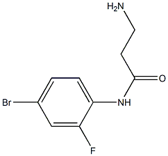 3-amino-N-(4-bromo-2-fluorophenyl)propanamide Struktur