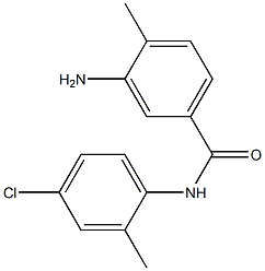 3-amino-N-(4-chloro-2-methylphenyl)-4-methylbenzamide Struktur