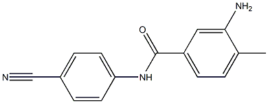 3-amino-N-(4-cyanophenyl)-4-methylbenzamide Struktur