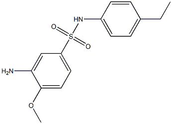 3-amino-N-(4-ethylphenyl)-4-methoxybenzene-1-sulfonamide Struktur