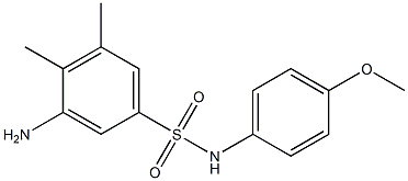 3-amino-N-(4-methoxyphenyl)-4,5-dimethylbenzene-1-sulfonamide Struktur