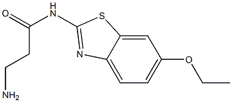 3-amino-N-(6-ethoxy-1,3-benzothiazol-2-yl)propanamide Struktur