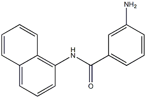 3-amino-N-(naphthalen-1-yl)benzamide Struktur