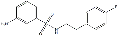 3-amino-N-[2-(4-fluorophenyl)ethyl]benzene-1-sulfonamide Struktur