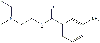 3-amino-N-[2-(diethylamino)ethyl]benzamide Struktur