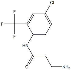 3-amino-N-[4-chloro-2-(trifluoromethyl)phenyl]propanamide Struktur