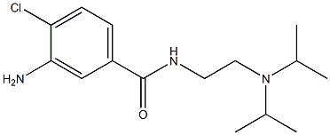 3-amino-N-{2-[bis(propan-2-yl)amino]ethyl}-4-chlorobenzamide Struktur