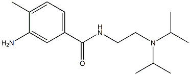 3-amino-N-{2-[bis(propan-2-yl)amino]ethyl}-4-methylbenzamide Struktur