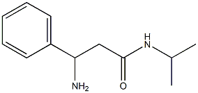 3-amino-N-isopropyl-3-phenylpropanamide Struktur