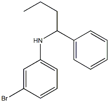 3-bromo-N-(1-phenylbutyl)aniline Struktur