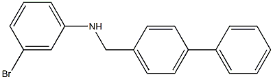 3-bromo-N-[(4-phenylphenyl)methyl]aniline Struktur