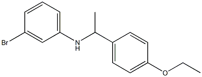 3-bromo-N-[1-(4-ethoxyphenyl)ethyl]aniline Struktur