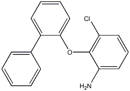 3-chloro-2-(2-phenylphenoxy)aniline Struktur