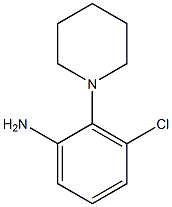 3-chloro-2-piperidin-1-ylaniline Struktur