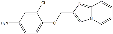 3-chloro-4-(imidazo[1,2-a]pyridin-2-ylmethoxy)aniline Struktur