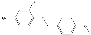 3-chloro-4-[(4-methoxybenzyl)oxy]aniline Struktur