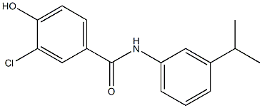 3-chloro-4-hydroxy-N-[3-(propan-2-yl)phenyl]benzamide Struktur