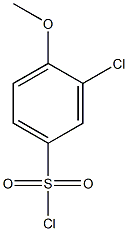 3-chloro-4-methoxybenzene-1-sulfonyl chloride Struktur