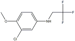 3-chloro-4-methoxy-N-(2,2,2-trifluoroethyl)aniline Struktur