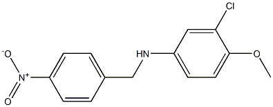 3-chloro-4-methoxy-N-[(4-nitrophenyl)methyl]aniline Struktur