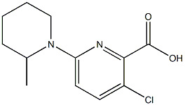 3-chloro-6-(2-methylpiperidin-1-yl)pyridine-2-carboxylic acid Struktur