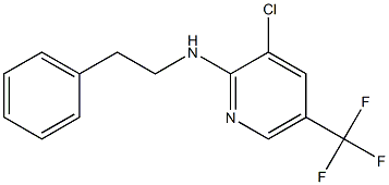 3-chloro-N-(2-phenylethyl)-5-(trifluoromethyl)pyridin-2-amine Struktur