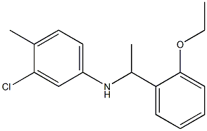 3-chloro-N-[1-(2-ethoxyphenyl)ethyl]-4-methylaniline Struktur