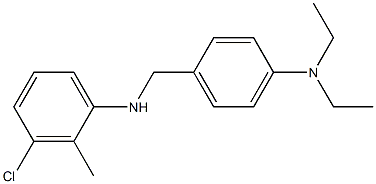 3-chloro-N-{[4-(diethylamino)phenyl]methyl}-2-methylaniline Struktur