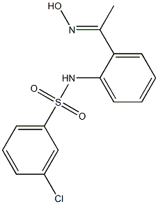 3-chloro-N-{2-[1-(hydroxyimino)ethyl]phenyl}benzene-1-sulfonamide Struktur