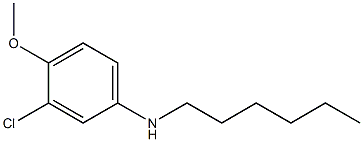 3-chloro-N-hexyl-4-methoxyaniline Struktur