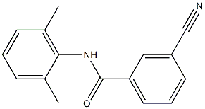 3-cyano-N-(2,6-dimethylphenyl)benzamide Struktur