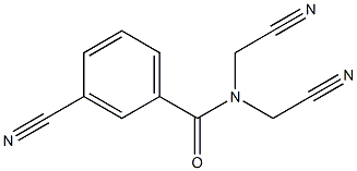 3-cyano-N,N-bis(cyanomethyl)benzamide Struktur