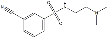 3-cyano-N-[2-(dimethylamino)ethyl]benzenesulfonamide Struktur