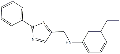 3-ethyl-N-[(2-phenyl-2H-1,2,3-triazol-4-yl)methyl]aniline Struktur