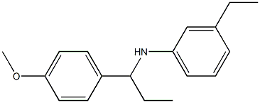 3-ethyl-N-[1-(4-methoxyphenyl)propyl]aniline Struktur