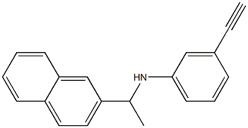 3-ethynyl-N-[1-(naphthalen-2-yl)ethyl]aniline Struktur