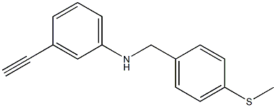 3-ethynyl-N-{[4-(methylsulfanyl)phenyl]methyl}aniline Struktur