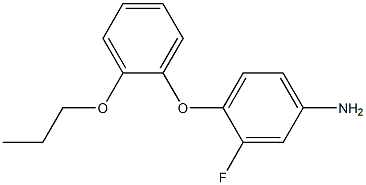 3-fluoro-4-(2-propoxyphenoxy)aniline Struktur