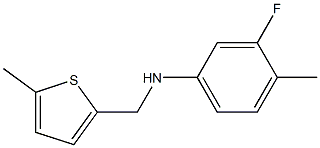 3-fluoro-4-methyl-N-[(5-methylthiophen-2-yl)methyl]aniline Struktur