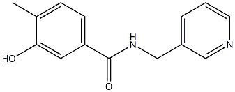 3-hydroxy-4-methyl-N-(pyridin-3-ylmethyl)benzamide Struktur