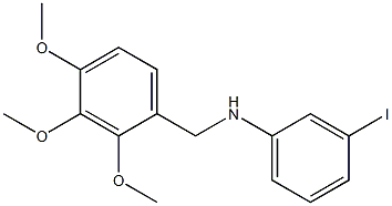 3-iodo-N-[(2,3,4-trimethoxyphenyl)methyl]aniline Struktur