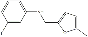 3-iodo-N-[(5-methylfuran-2-yl)methyl]aniline Struktur