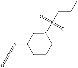 3-isocyanato-1-(propylsulfonyl)piperidine Struktur