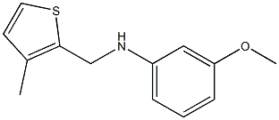 3-methoxy-N-[(3-methylthiophen-2-yl)methyl]aniline Struktur