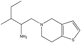 3-methyl-1-{4H,5H,6H,7H-thieno[3,2-c]pyridin-5-yl}pentan-2-amine Struktur