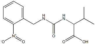 3-methyl-2-({[(2-nitrophenyl)methyl]carbamoyl}amino)butanoic acid Struktur