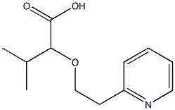 3-methyl-2-[2-(pyridin-2-yl)ethoxy]butanoic acid Struktur