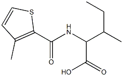 3-methyl-2-{[(3-methylthien-2-yl)carbonyl]amino}pentanoic acid Struktur