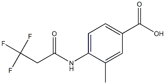 3-methyl-4-[(3,3,3-trifluoropropanoyl)amino]benzoic acid Struktur